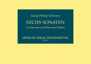 Telemann: 6 Sonaten im Kanon i gruppen Noter & böcker / Flöjt / Duetter - 2 flöjter / 2 flöjter+piano hos musikskolan.se (MOS28012)
