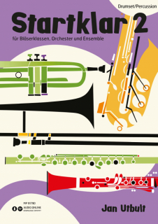 Startklar 2 Drumset/Percussion mit Audiomaterial i gruppen Noter & böcker / Startklar deutsche Ausgabe  hos musikskolan.se (MP9179D)