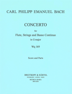 Bach CPE: Konsert G-dur Wq 169 /P+St i gruppen Noter & böcker / Flöjt / Flöjt med pianoackompanjemang hos musikskolan.se (MR1623b)