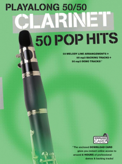 Playalong 50/50: Clarinet - 50 Pop Hits i gruppen Noter & böcker / Klarinett / Playalong för klarinett hos musikskolan.se (MUSAM1006478)