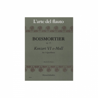 Boismortier:  Konzert VI e-Moll für 5 Querflöten opus 15 i gruppen Noter & böcker / Flöjt / Flerstämmigt/Ensemble hos musikskolan.se (N2341)