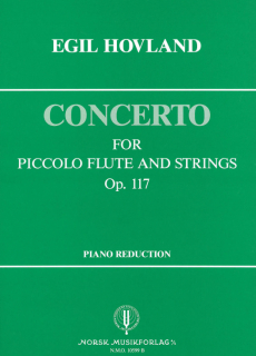 Hovland: Concerto for piccolo flute and strings Op. 117 i gruppen Noter & böcker / Flöjt / Flöjt med pianoackompanjemang hos musikskolan.se (NMO10599B)