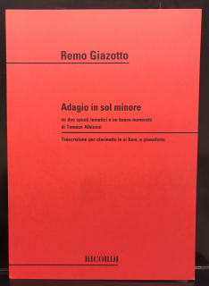 Albinoni: Adagio - Kl+Pi i gruppen Noter & böcker / Klarinett / Klassiska noter hos musikskolan.se (NR13151900)