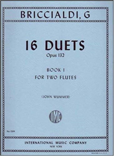 Briccialdi: 16 Duets for two flutes op. 132 book I i gruppen Noter & böcker / Flöjt / Duetter - 2 flöjter / 2 flöjter+piano hos musikskolan.se (PIMC1594)