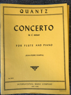 Quantz: Concerto in C Minor-Flute and Piano i gruppen Noter & böcker / Flöjt / Flöjt med pianoackompanjemang hos musikskolan.se (PIMC2693)