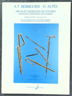 Berbiguier: 18 etyder för flöjt i gruppen Noter & böcker / Flöjt / Spelskolor, etyder och övningar hos musikskolan.se (R18995)