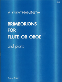 Gretchaninoff: Brimborions for flute or oboe i gruppen Noter & böcker / Flöjt / Flöjt med pianoackompanjemang hos musikskolan.se (SB2602)