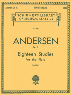 Andersen: Eighteen Studies for the Flute i gruppen Noter & böcker / Flöjt / Spelskolor, etyder och övningar hos musikskolan.se (SCH1585)