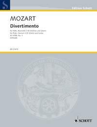 Mozart: Divertimento Nr. 1 KV 439b for flute clarinet and guitar i gruppen Noter & böcker / Flöjt / Flöjt med gitarr eller harpa hos musikskolan.se (SCHED21473)