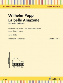 Popp: La Belle Amazone Op. 250/2 i gruppen Noter & böcker / Flöjt / Flöjt med pianoackompanjemang hos musikskolan.se (SCHSE1040)