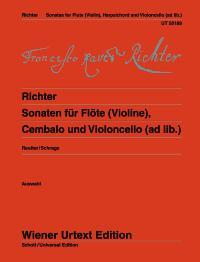 Richter: Sonaten Fur Flote i gruppen Noter & böcker / Flöjt / Flöjt med stråkinstrument hos musikskolan.se (SCHUT50189)
