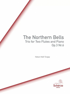  Halit Turgay: The Northern Bells Op 3 Nr 6 Trio för 2 fl+pi i gruppen Noter & böcker / Flöjt / Duetter - 2 flöjter / 2 flöjter+piano hos musikskolan.se (SE0241)