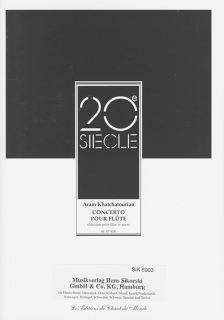 Khatchatourian: Concerto pour flûte i gruppen Noter & böcker / Flöjt / Flöjt med pianoackompanjemang hos musikskolan.se (SIK6903)