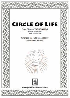 Elton John: Circle of Life for Flute Ensemble i gruppen Noter & böcker / Flöjt / Flute Choir / flöjtensemble hos musikskolan.se (SQ7031996)