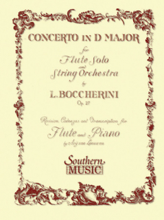 Boccherini: CONCERTO IN D MAJOR OP. 27 /Fl i gruppen Noter & böcker / Flöjt / Flöjt med pianoackompanjemang hos musikskolan.se (SS208)