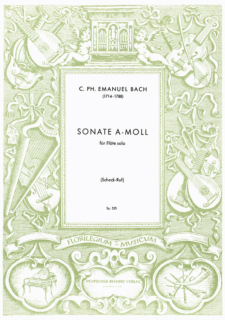 Bach CPE: Sonata a-moll i gruppen Noter & böcker / Flöjt / Soloflöjt hos musikskolan.se (SY525)