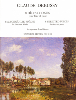 Debussy: Huit pièces choisies /Fl i gruppen Noter & böcker / Flöjt / Flöjt med pianoackompanjemang hos musikskolan.se (UE18018)