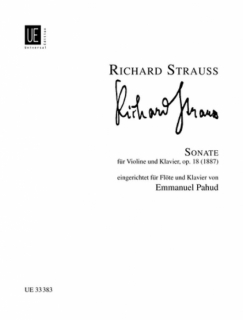Strauss: Sonate op 18 Flöjt + piano (eft Violinsonat) i gruppen Noter & böcker / Flöjt / Flöjt med pianoackompanjemang hos musikskolan.se (UE33383)