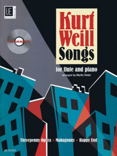 Kurt Weill Songs Fl+Pi+CD i gruppen Noter & böcker / Flöjt / Playalong för flöjt hos musikskolan.se (UE34323)