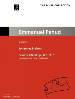 Brahms: Sonate f-moll op 120 Nr 1 /Fl i gruppen Noter & böcker / Flöjt / Flöjt med pianoackompanjemang hos musikskolan.se (UE36762)