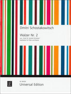 Shostakovich: Vals nr 2 ur Suite für Varieté-Orchester flöjt och piano i gruppen Noter & böcker / Flöjt / Flöjt med pianoackompanjemang hos musikskolan.se (UE38024)