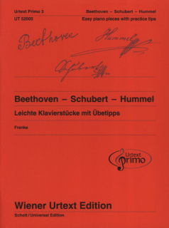 Beethoven - Schubert - Hummel: Leichte Klavierstücke mit Übetips 3 i gruppen Noter & böcker / Piano/Keyboard / Klassiska noter hos musikskolan.se (UT52005)