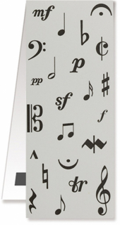 Bokmärke med magnet musiksymboler i gruppen Instrument & tillbehör / Smått & gott hos musikskolan.se (VWC0141)