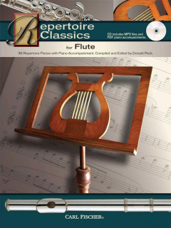 Repertoire Classics for Flute med CD i gruppen Noter & böcker / Flöjt / Playalong för flöjt hos musikskolan.se (WF110)