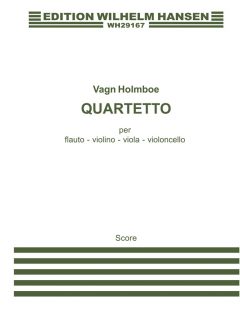Holmboe: Quartet Op.90 (Flute Violin Viola and Cello) i gruppen Noter & böcker / Flöjt / Flöjt med stråkinstrument hos musikskolan.se (WH29167)