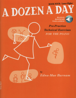 A Dozen A Day 4 (bok och audio access) i gruppen Noter & böcker / Piano/Keyboard / Pianoskolor hos musikskolan.se (WMR100958)