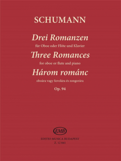 Schumann: Drei Romanzen Op 94 flöjt och piano i gruppen Noter & böcker / Flöjt / Flöjt med pianoackompanjemang hos musikskolan.se (Z12841)