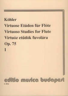 Köhler: Virtuosa etyder 1 i gruppen Noter & böcker / Flöjt / Spelskolor, etyder och övningar hos musikskolan.se (Z8516)