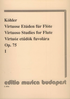 Köhler: Virtuosa etyder 1 i gruppen Noter & böcker / Flöjt / Spelskolor, etyder och övningar hos musikskolan.se (Z8516)