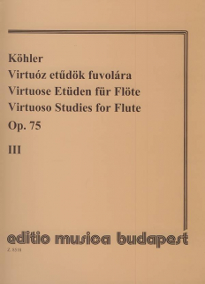 Köhler: Virtuosa etyder 3 i gruppen Noter & böcker / Flöjt / Spelskolor, etyder och övningar hos musikskolan.se (Z8518)