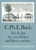 Bach CPE: Trio E-dur /2Fl+Bc i gruppen Noter & böcker / Flöjt / Duetter - 2 flöjter / 2 flöjter+piano hos musikskolan.se (ZM1154)