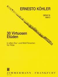 Köhler: Virtuosa etyder Op 75 3 i gruppen Noter & böcker / Flöjt / Spelskolor, etyder och övningar hos musikskolan.se (ZM11700)
