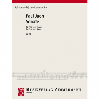 Paul Juon: Sonata op 78 flöjt och piano i gruppen Noter & böcker / Flöjt / Flöjt med pianoackompanjemang hos musikskolan.se (ZM20890)