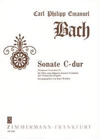 Bach  CPE: Sonat C /Fl+Pi i gruppen Noter & böcker / Flöjt / Flöjt med pianoackompanjemang hos musikskolan.se (ZM2283)