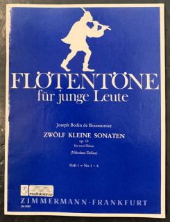 Boismortier: 12 Sonaten för flöjtduett, del 1  i gruppen Noter & böcker / Flöjt / Duetter - 2 flöjter / 2 flöjter+piano hos musikskolan.se (ZM2560)