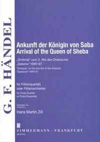 Händel: Arrival Of The Queen Of Sheba / Flute Choir i gruppen Noter & böcker / Flöjt / Flute Choir / flöjtensemble hos musikskolan.se (ZM32710)