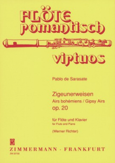 Sarasate: Zigeunerweisen Flöjt och piano  i gruppen Noter & böcker / Flöjt / Flöjt med pianoackompanjemang hos musikskolan.se (ZM32750)