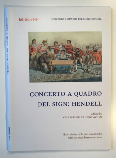 Hendell: Concerto a quadro del Sign (for flute violin viola cello and optional basso continuo) i gruppen Noter & böcker / Flöjt / Flöjt med stråkinstrument hos musikskolan.se (hh369fsp)