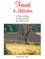 Fauré: 4 Mélodies Fl+pi