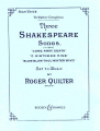 3 Shakespeare Songs Opus 6