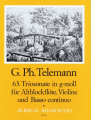 Telemann: Triosonate g-Moll TWV 42:g9 för altblockflöjt, violin och bc.