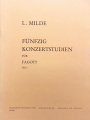 Milde: 50 Konzertstudien op. 26 Heft 2 för Fagott