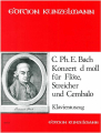 Bach  CPE: Konsert d-moll /Fl+pi