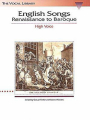 English Songs: Renaissance to Baroque high voice