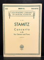 Stamitz: Clarinet Concerto In E Flat Clarinett and Piano