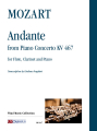 Mozart: Andante from Piano Concerto KV 467 for Flute Clarinet and Piano